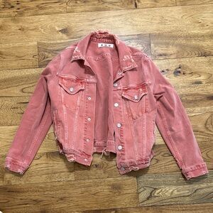 AMO Pink Jean Jacket